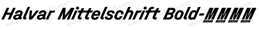 Halvar Mittelschrift Bold字体转换